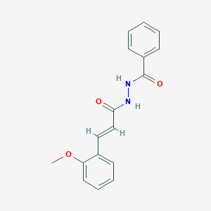 molecular formula C17H16N2O3 B15509704 N'-[(2E)-3-(2-methoxyphenyl)prop-2-enoyl]benzohydrazide 