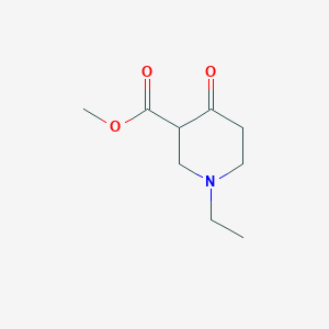 molecular formula C9H15NO3 B15509789 Methyl 1-ethyl-4-oxopiperidine-3-carboxylate 