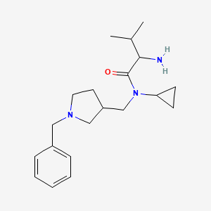 molecular formula C20H31N3O B15509791 2-amino-N-[(1-benzylpyrrolidin-3-yl)methyl]-N-cyclopropyl-3-methylbutanamide 