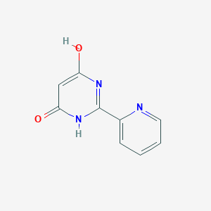 molecular formula C9H7N3O2 B155098 2-(Pyridin-2-YL)pyrimidine-4,6-diol CAS No. 10198-74-0
