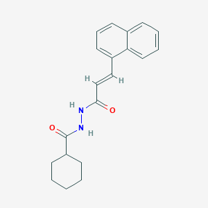 molecular formula C20H22N2O2 B15509845 N'-[(2E)-3-(naphthalen-1-yl)prop-2-enoyl]cyclohexanecarbohydrazide 