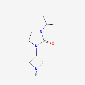 molecular formula C9H17N3O B15509958 1-(Azetidin-3-yl)-3-isopropylimidazolidin-2-one 