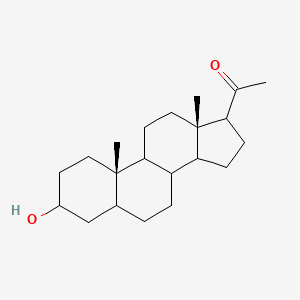 molecular formula C21H34O2 B15509999 Pregnan-20-one, 3-hydroxy-, (3beta,5alpha)- 