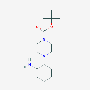 molecular formula C15H29N3O2 B15510204 Tert-butyl 4-(2-aminocyclohexyl)piperazine-1-carboxylate 