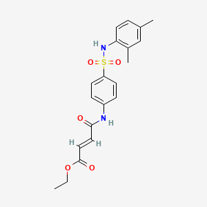 molecular formula C20H22N2O5S B15510218 ethyl (2E)-4-({4-[(2,4-dimethylphenyl)sulfamoyl]phenyl}amino)-4-oxobut-2-enoate 