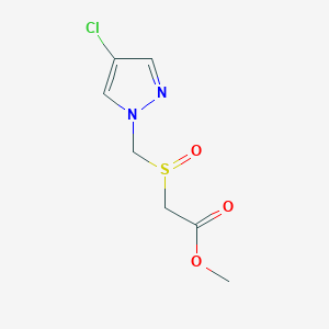 molecular formula C7H9ClN2O3S B15510241 methyl {[(4-chloro-1H-pyrazol-1-yl)methyl]sulfinyl}acetate 