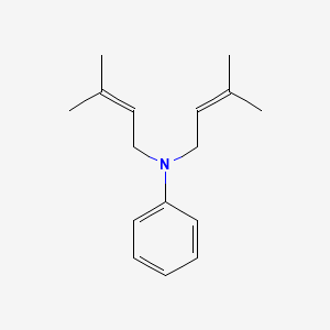 molecular formula C16H23N B15510274 N,N-bis(3-methyl-2-butenyl)aniline 