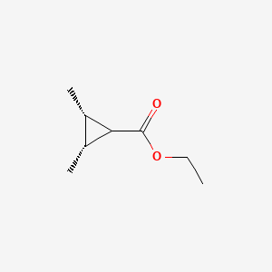 molecular formula C8H14O2 B15510301 rel-Ethyl (2R,3S)-2,3-dimethylcyclopropanecarboxylate 
