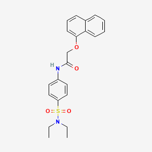 molecular formula C22H24N2O4S B15510391 N-[4-(diethylsulfamoyl)phenyl]-2-(naphthalen-1-yloxy)acetamide 