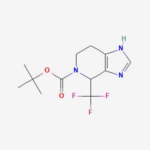 molecular formula C12H16F3N3O2 B15510515 4-Trifluoromethyl-1,4,6,7-tetrahydro-imidazo[4,5-C]pyridine-5-carboxylic acid tert-butyl ester 