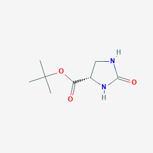 molecular formula C8H14N2O3 B15510564 tert-butyl (S)-2-oxoimidazolidine-4-carboxylate 