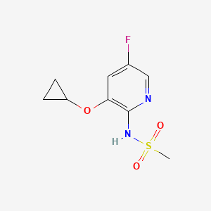 molecular formula C9H11FN2O3S B15510648 N-(3-Cyclopropoxy-5-fluoropyridin-2-YL)methanesulfonamide 