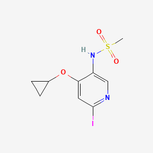 molecular formula C9H11IN2O3S B15510821 N-(4-Cyclopropoxy-6-iodopyridin-3-YL)methanesulfonamide 