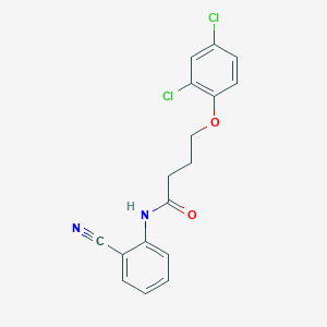 molecular formula C17H14Cl2N2O2 B15511049 N-(2-cyanophenyl)-4-(2,4-dichlorophenoxy)butanamide 