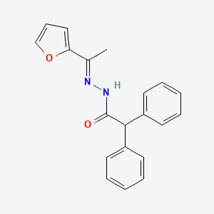molecular formula C20H18N2O2 B15511068 N'-[(1E)-1-(furan-2-yl)ethylidene]-2,2-diphenylacetohydrazide 