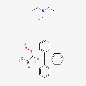 molecular formula C28H36N2O3 B15511397 N-Trityl-L-serine Triethylamine 