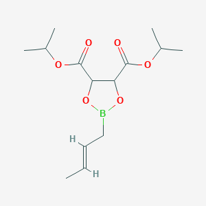 molecular formula C14H23BO6 B15511444 dipropan-2-yl 2-[(E)-but-2-enyl]-1,3,2-dioxaborolane-4,5-dicarboxylate 