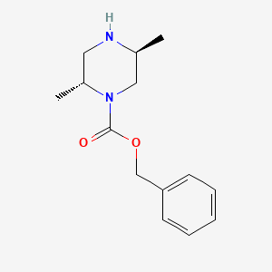 molecular formula C14H20N2O2 B15511492 Benzyl (2R,5S)-2,5-dimethylpiperazine-1-carboxylate 