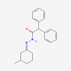 molecular formula C21H24N2O B15511683 N'-[(1E)-3-methylcyclohexylidene]-2,2-diphenylacetohydrazide 