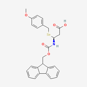 molecular formula C26H25NO5Se B15511794 Fmoc-D-|A-HomoSec(Mob)-OH 