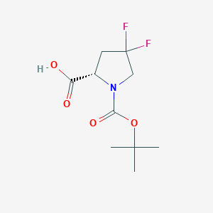 molecular formula C10H15F2NO4 B155118 N-BOC-4,4-DIFLUORO-L-PROLINE CAS No. 203866-15-3