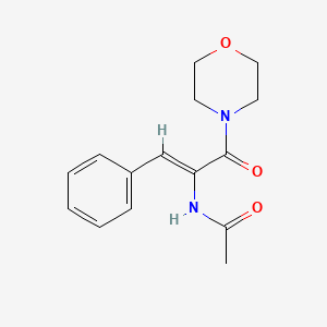 molecular formula C15H18N2O3 B15512099 N-[(1Z)-3-(morpholin-4-yl)-3-oxo-1-phenylprop-1-en-2-yl]acetamide 