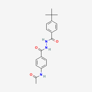 molecular formula C20H23N3O3 B15512151 N-[4-({2-[(4-tert-butylphenyl)carbonyl]hydrazinyl}carbonyl)phenyl]acetamide 