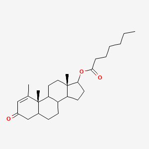 molecular formula C27H42O3 B15512360 Methenolone enanthat 