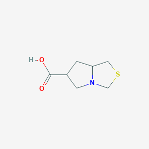 molecular formula C7H11NO2S B15512487 tetrahydro-1H-pyrrolo[1,2-c][1,3]thiazole-6-carboxylic acid 