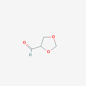 molecular formula C4H6O3 B15512527 1,3-Dioxolane-4-carbaldehyde 