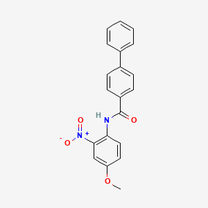 molecular formula C20H16N2O4 B15512604 N-(4-methoxy-2-nitrophenyl)biphenyl-4-carboxamide 