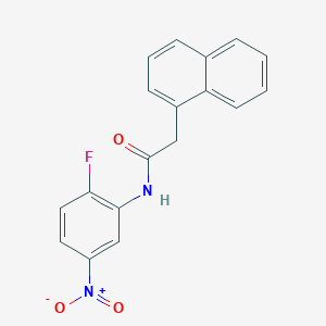 molecular formula C18H13FN2O3 B15512694 N-(2-fluoro-5-nitrophenyl)-2-(naphthalen-1-yl)acetamide 