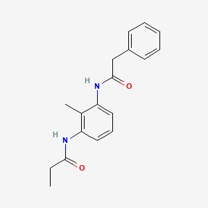 molecular formula C18H20N2O2 B15512803 N-{2-methyl-3-[(phenylacetyl)amino]phenyl}propanamide 