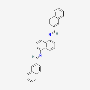 molecular formula C32H22N2 B15512927 N,N'-bis[(E)-naphthalen-2-ylmethylidene]naphthalene-1,5-diamine 