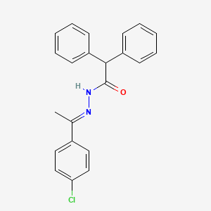 molecular formula C22H19ClN2O B15512992 N'-[(1E)-1-(4-chlorophenyl)ethylidene]-2,2-diphenylacetohydrazide 
