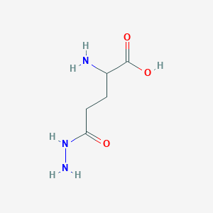 molecular formula C5H11N3O3 B155131 L-Glutamic acid gamma-hydrazide CAS No. 1820-73-1