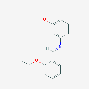 molecular formula C16H17NO2 B15513138 N-[(E)-(2-ethoxyphenyl)methylidene]-3-methoxyaniline 