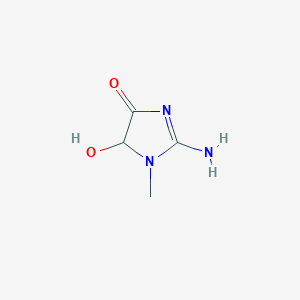 molecular formula C4H7N3O2 B155138 2-amino-4-hydroxy-3-methyl-4H-imidazol-5-one CAS No. 133882-98-1