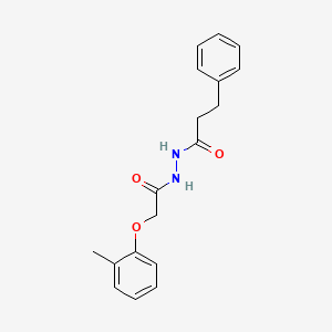 molecular formula C18H20N2O3 B15514037 N'-[(2-methylphenoxy)acetyl]-3-phenylpropanehydrazide 