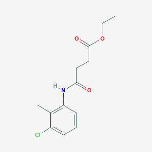 molecular formula C13H16ClNO3 B15514272 Ethyl 4-[(3-chloro-2-methylphenyl)amino]-4-oxobutanoate 