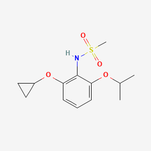 molecular formula C13H19NO4S B15515170 N-(2-Cyclopropoxy-6-isopropoxyphenyl)methanesulfonamide 