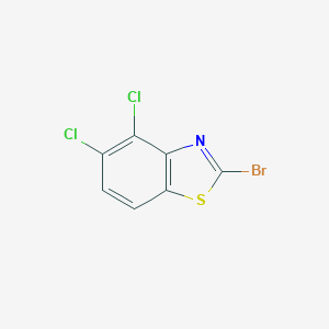 molecular formula C7H2BrCl2NS B155153 2-Bromo-4,5-dichloro-1,3-benzothiazole CAS No. 1849-69-0