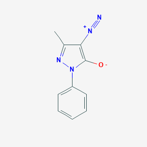 molecular formula C10H8N4O B155157 4-Diazonio-5-methyl-2-phenylpyrazol-3-olate CAS No. 1781-33-5