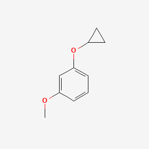 molecular formula C10H12O2 B15515717 1-Cyclopropoxy-3-methoxybenzene 