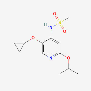 molecular formula C12H18N2O4S B15515847 N-(5-Cyclopropoxy-2-isopropoxypyridin-4-YL)methanesulfonamide 