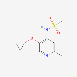 molecular formula C10H14N2O3S B15516732 N-(5-Cyclopropoxy-2-methylpyridin-4-YL)methanesulfonamide 