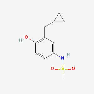 molecular formula C11H15NO3S B15517107 N-(3-(Cyclopropylmethyl)-4-hydroxyphenyl)methanesulfonamide 