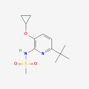 molecular formula C13H20N2O3S B15517117 N-(6-Tert-butyl-3-cyclopropoxypyridin-2-YL)methanesulfonamide 