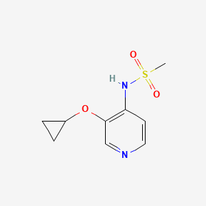 molecular formula C9H12N2O3S B15517257 N-(3-Cyclopropoxypyridin-4-YL)methanesulfonamide 