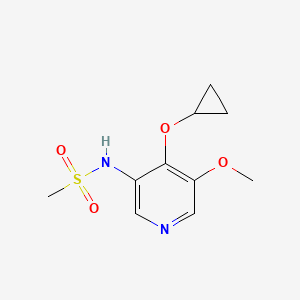 molecular formula C10H14N2O4S B15517565 N-(4-Cyclopropoxy-5-methoxypyridin-3-YL)methanesulfonamide 
